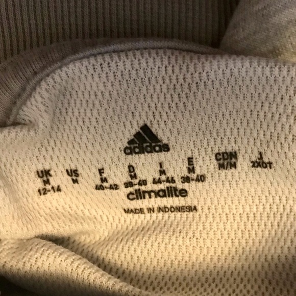 Adidas Women's Medium Hoodie Transit Light Weight Gray Athletic Pullover - Picture 11 of 14